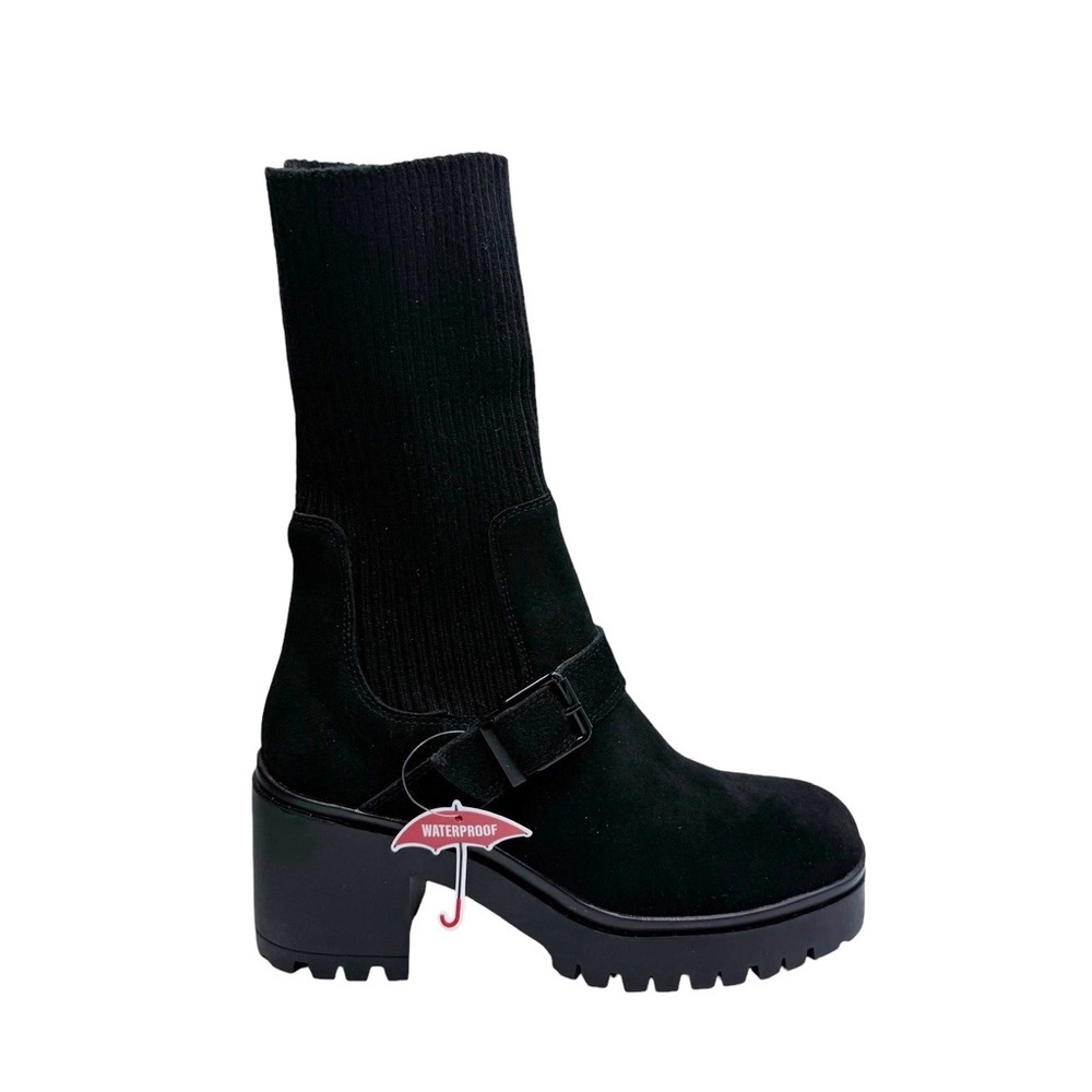 BLONDO Remi Waterproof Stretch Knit Lug Bootie 8 - Picture 5 of 10